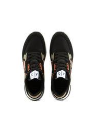 ARMANI EXCHANGE DUSSELDORF Sneakers Man black+wood+orange - Men’s shoes - 5
