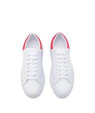 ARMANI EXCHANGE ACTION Leather sneakers op.white + red - Men’s shoes - 4