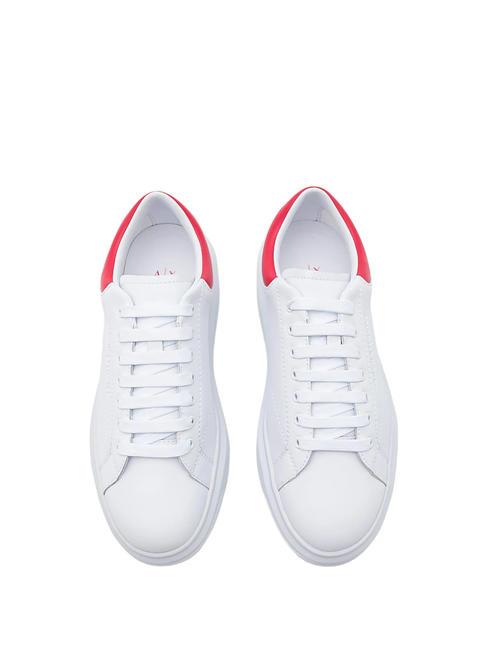 ACTION Leather sneakers op.white + red - Men’s shoes
