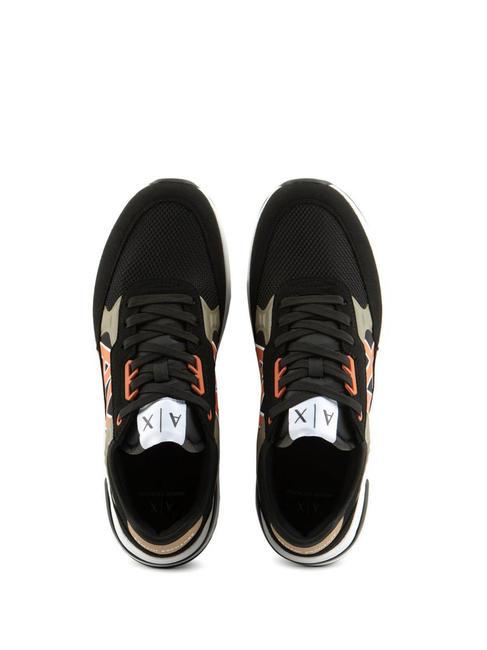 DUSSELDORF Sneakers Man black+wood+orange - Men’s shoes