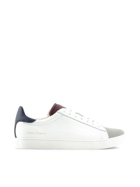 A|X Leather sneakers op.white+navy+bordea - Men’s shoes