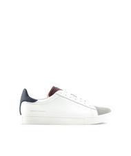 ARMANI EXCHANGE A|X Leather sneakers op.white+navy+bordea - Men’s shoes - 2