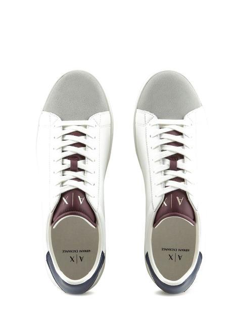 A|X Leather sneakers op.white+navy+bordea - Men’s shoes