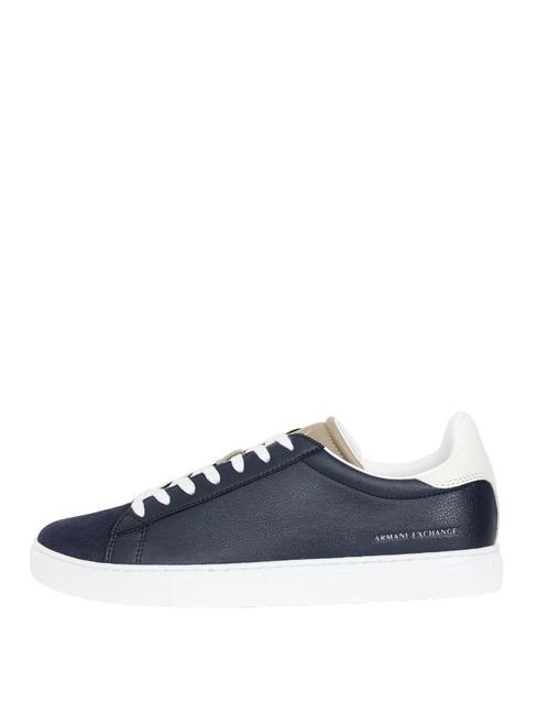 A|X Leather sneakers navy+off white+dune - Men’s shoes