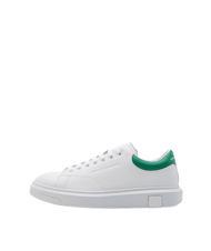 ARMANI EXCHANGE ACTION Leather sneakers op.white+green - Men&rsquo;s shoes - 2