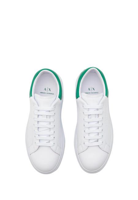 ACTION Leather sneakers op.white+green - Men&rsquo;s shoes