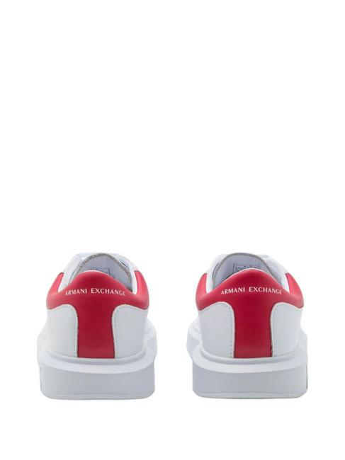 ACTION Leather sneakers op.white + red - Men&rsquo;s shoes