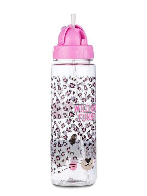 WILD Drinking bottle with straw cap 500 ml violet pink - Thermal bottles