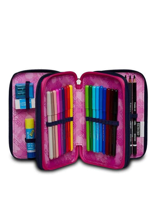 CLOUDY SHAPES 3 zip pencil case with school kit Bluedeep - Cases and Accessories