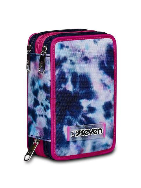 CLOUDY SHAPES 3 zip pencil case with school kit Bluedeep - Cases and Accessories