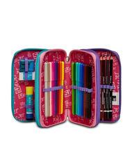 SJGANG EVER RAYLY GIRL 3 zip pencil case with school kit - Cases and Accessories