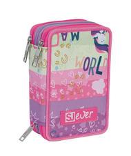 SJGANG EVER RAYLY GIRL 3 zip pencil case with school kit summer rose - Cases and Accessories - 6