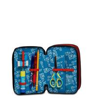 SJGANG EVER DRIFT BOY 3 zip pencil case with school kit red-orange - Cases and Accessories - 3