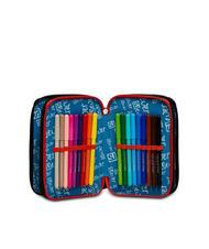 SJGANG EVER DRIFT BOY 3 zip pencil case with school kit red-orange - Cases and Accessories - 5
