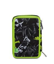 SJGANG EVER URBY BOY 3 zip pencil case with school kit Black - Cases and Accessories - 6