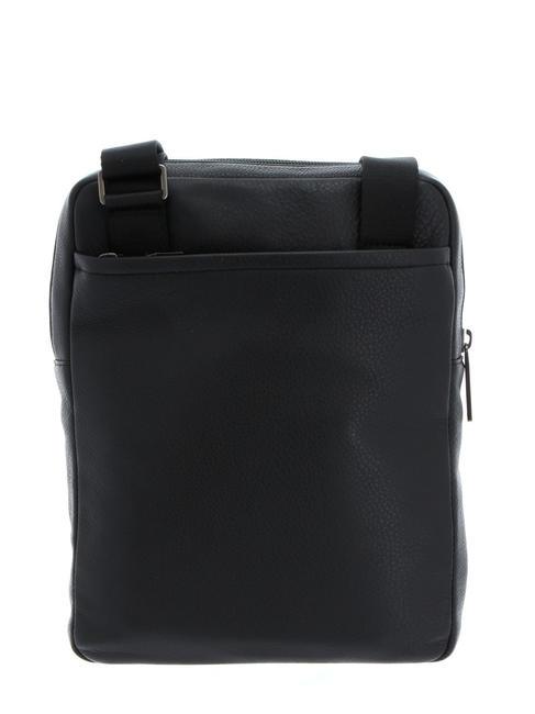 AKRON Flat leather bag Black - Over-the-shoulder Bags for Men