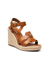 TOMMY HILFIGER TH High leather espadrilles wedge sandals cognac brown - Women&rsquo;s shoes - 2