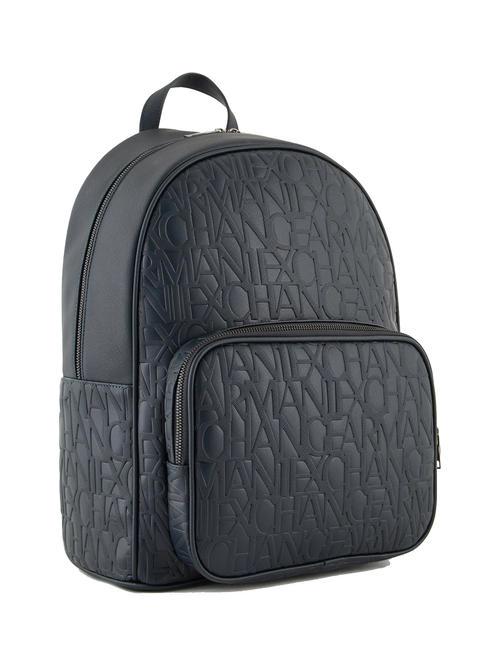 LOGO ALL OVER Laptop backpack 15.6" Navy blue - Laptop backpacks