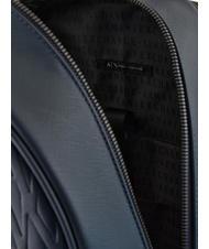 ARMANI EXCHANGE LOGO ALL OVER Laptop backpack 15.6" Navy blue - Laptop backpacks - 4