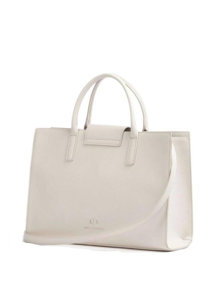 Armani Exchange A|X Metallic Briefcase Bag With Shoulder Strap 