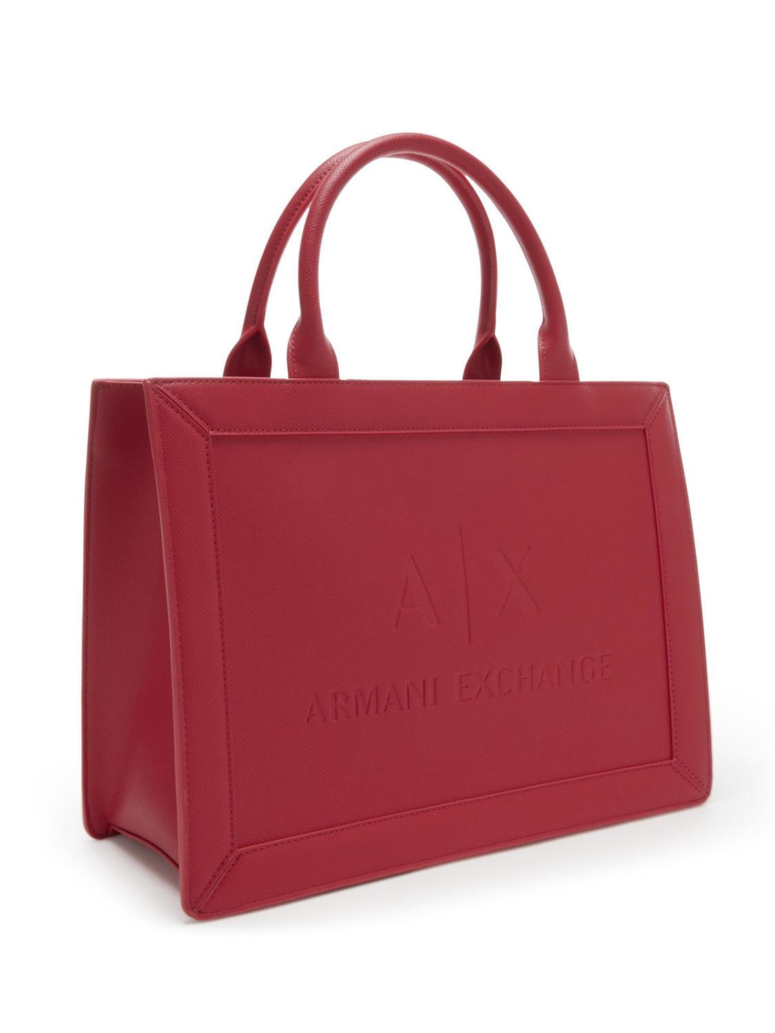 Armani Jeans - Red Woven Style Boston Bag | www.luxurybags.eu