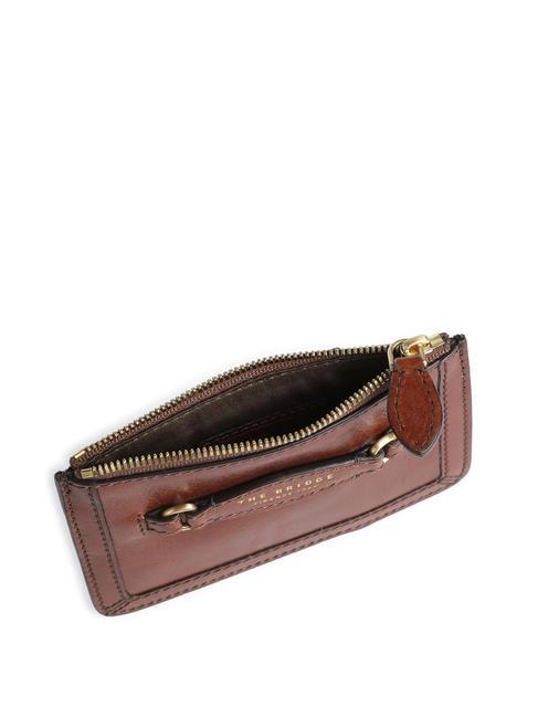 BETTINA  Leather coin purse BROWN - Women’s Wallets
