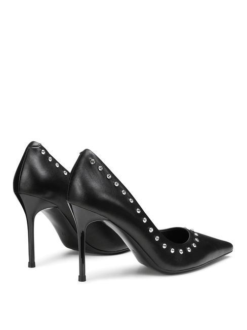 QUEEN 3878 Leather pumps with applications black - Women’s shoes