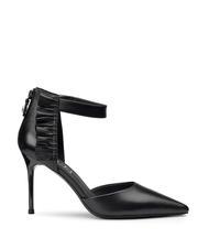 CULT QUEEN 3956 Leather pumps with ruffles black - Women’s shoes - 2