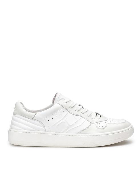 IRON 3992 Embossed logo leather sneakers white - Men’s shoes