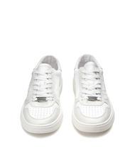 CULT IRON 3992 Embossed logo leather sneakers white - Men’s shoes - 3