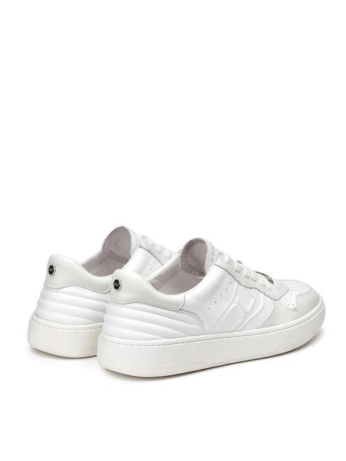 IRON 3992 Embossed logo leather sneakers white - Men’s shoes