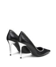 CULT QUEEN 3878 Leather pumps with chain black - Women’s shoes - 4