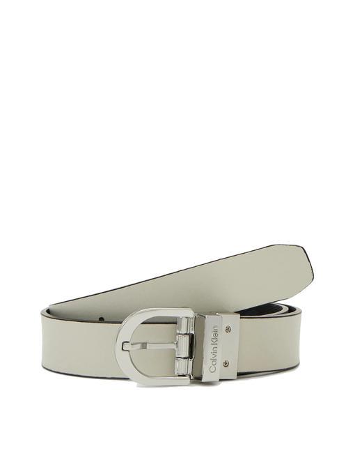 CK MUST Reversible leather belt blackmono - Belts