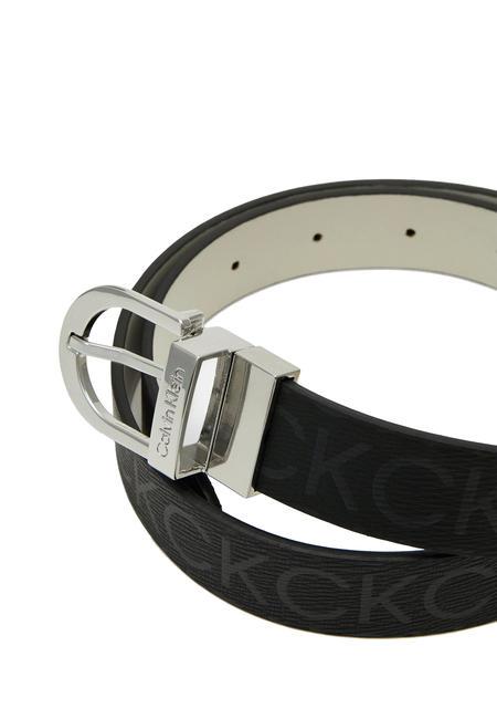 CK MUST Reversible leather belt blackmono - Belts