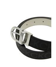 CALVIN KLEIN CK MUST Reversible leather belt blackmono - Belts - 3