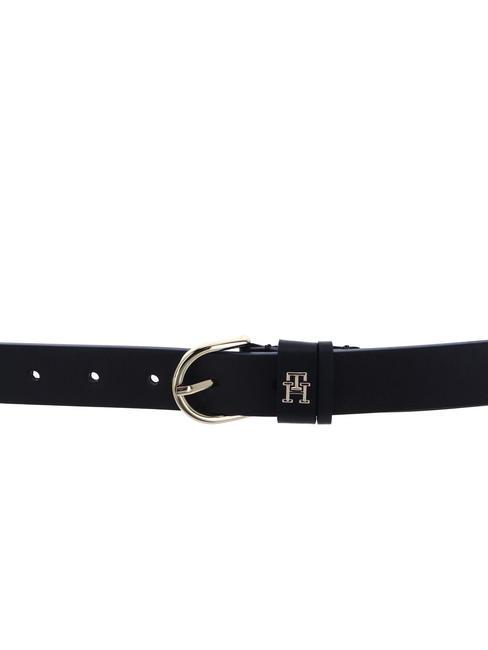 ESSENTIAL EFFORTLESS Leather belt space blue - Belts