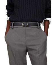 TOMMY HILFIGER ESSENTIAL EFFORTLESS Leather belt space blue - Belts - 3