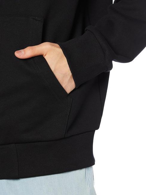 S-GIRK Full zip sweatshirt with hood black - Sweatshirts