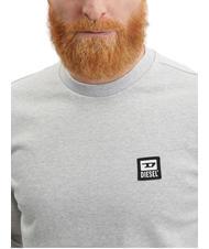 DIESEL S-GIRK Crewneck sweatshirt grey - Sweatshirts - 3