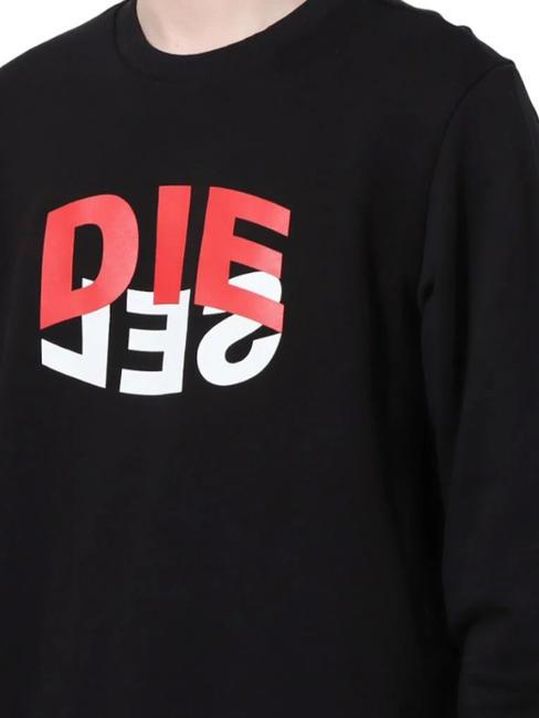 S-GIRK Cotton crewneck sweatshirt black - Sweatshirts