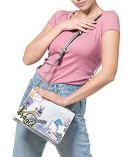 BRACCIALINI CARTOLINE Bag with chain shoulder flap multi - Women’s Bags - 4