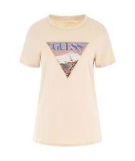 GUESS FUJI EASY  Cotton T-Shirt calm sands multi - T-shirt - 3
