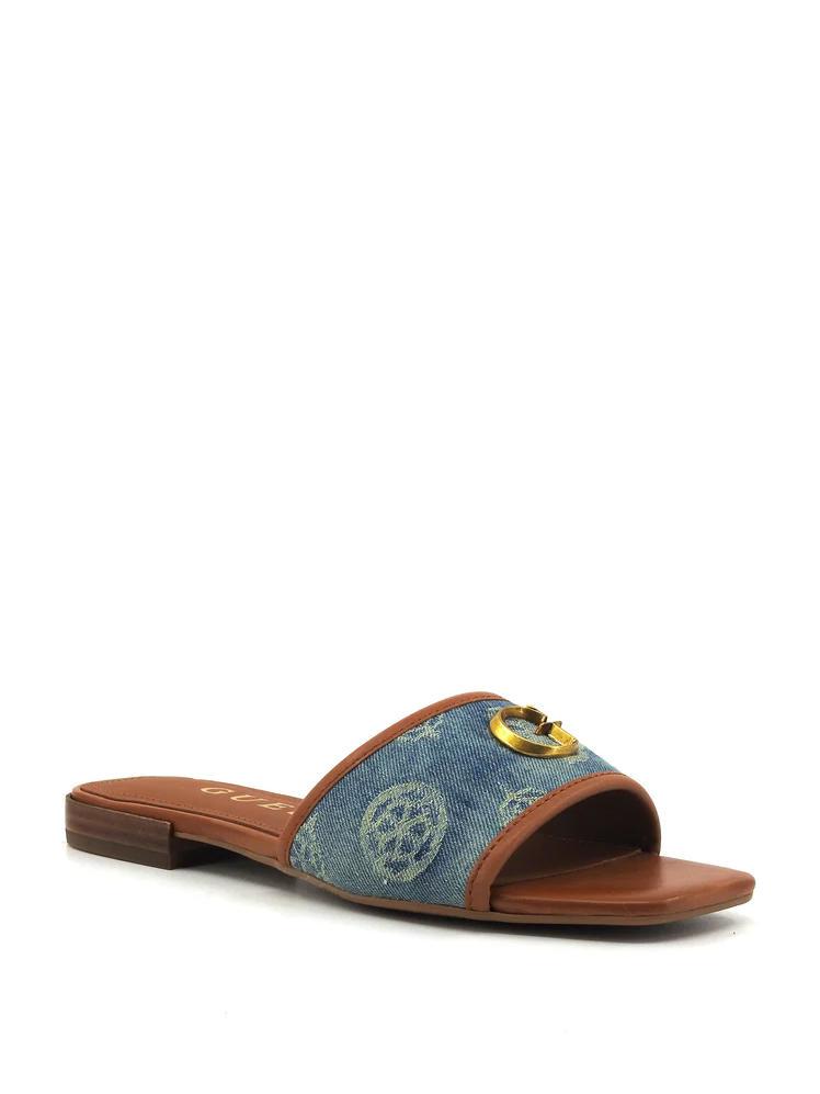 Guess Taskp2 Sandals Blue Buy At Outlet Prices