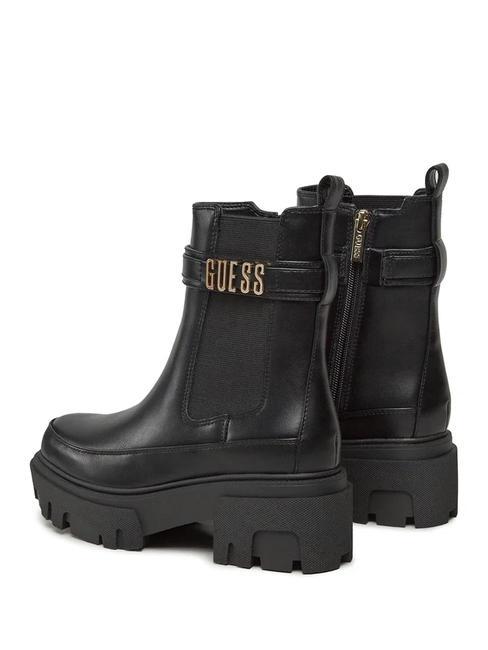 YELMA Metallic logo ankle boots BLACK - Women&rsquo;s shoes