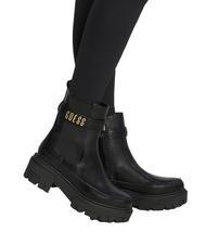 GUESS YELMA Metallic logo ankle boots BLACK - Women&rsquo;s shoes - 8