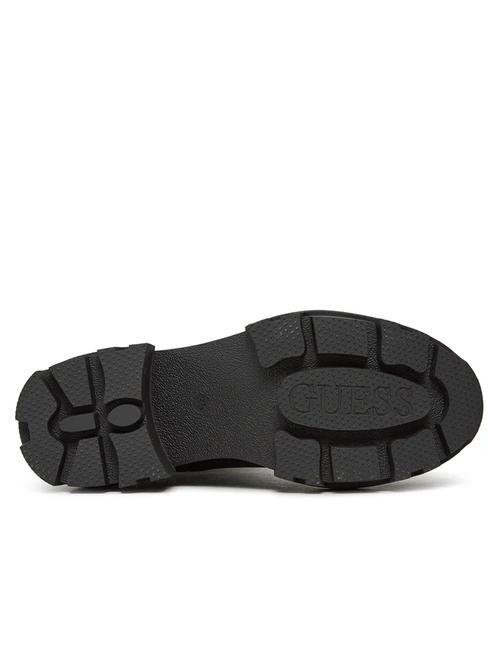 YELMA Metallic logo ankle boots BLACK - Women’s shoes