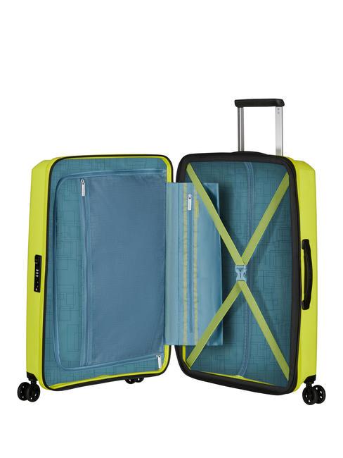 AEROSTEP Expandable medium size trolley light lime - Rigid Trolley Cases