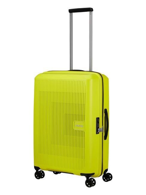 AEROSTEP Expandable medium size trolley light lime - Rigid Trolley Cases