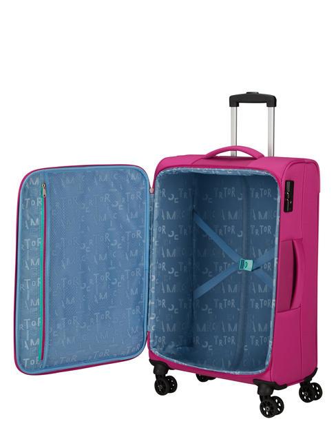 SEA SEEKER Medium size trolley deep / fuch - Semi-rigid Trolley Cases