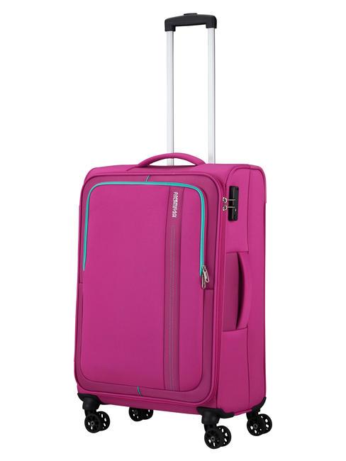 SEA SEEKER Medium size trolley deep / fuch - Semi-rigid Trolley Cases